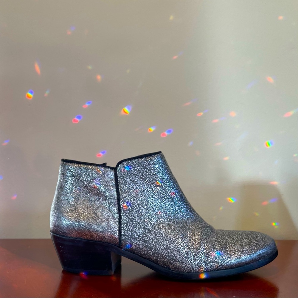 Sam Edelman Metallic Ankle Boots